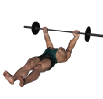 Barbell Press - Lying Floor Wide Grip